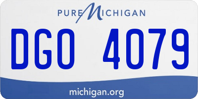 MI license plate DGO4079