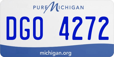 MI license plate DGO4272