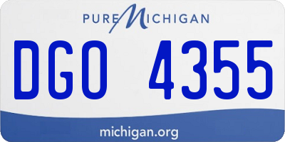 MI license plate DGO4355