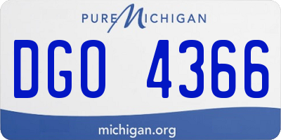 MI license plate DGO4366