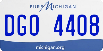 MI license plate DGO4408