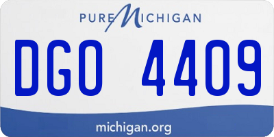 MI license plate DGO4409