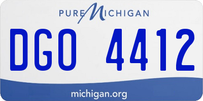 MI license plate DGO4412