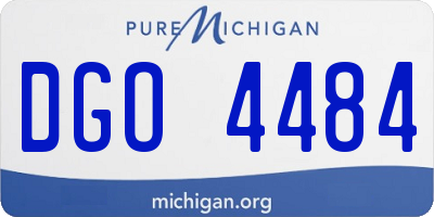 MI license plate DGO4484