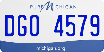MI license plate DGO4579