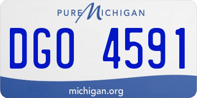 MI license plate DGO4591