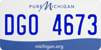 MI license plate DGO4673