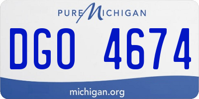 MI license plate DGO4674