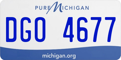 MI license plate DGO4677