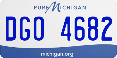 MI license plate DGO4682