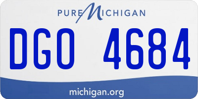 MI license plate DGO4684