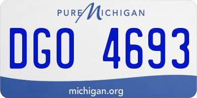 MI license plate DGO4693