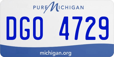 MI license plate DGO4729