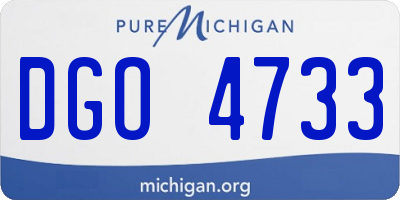 MI license plate DGO4733