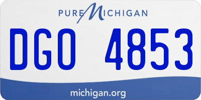 MI license plate DGO4853