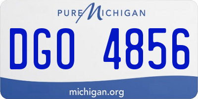 MI license plate DGO4856