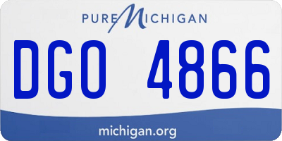 MI license plate DGO4866