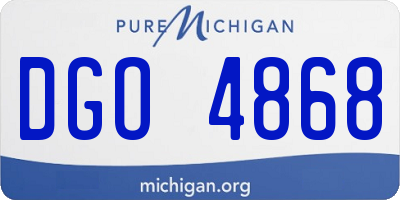MI license plate DGO4868
