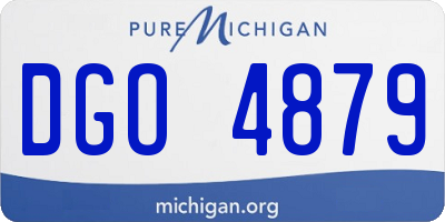 MI license plate DGO4879