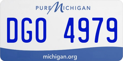 MI license plate DGO4979