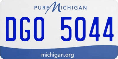 MI license plate DGO5044