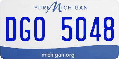 MI license plate DGO5048