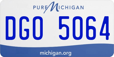 MI license plate DGO5064