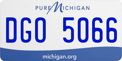 MI license plate DGO5066