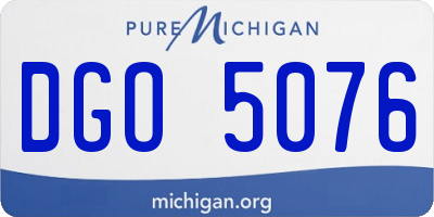 MI license plate DGO5076