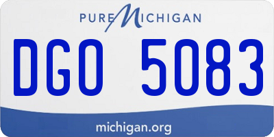 MI license plate DGO5083