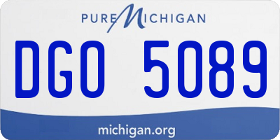 MI license plate DGO5089