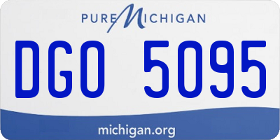 MI license plate DGO5095