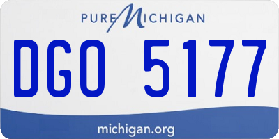 MI license plate DGO5177