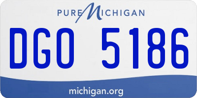 MI license plate DGO5186