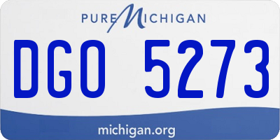 MI license plate DGO5273