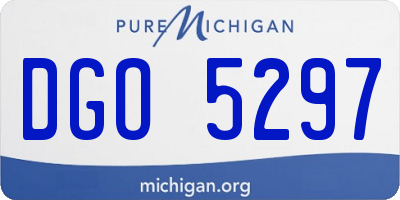 MI license plate DGO5297