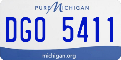 MI license plate DGO5411