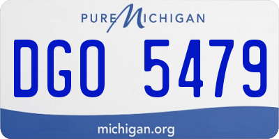 MI license plate DGO5479