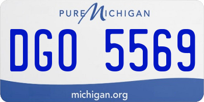 MI license plate DGO5569