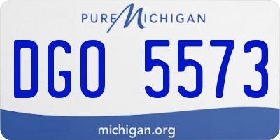 MI license plate DGO5573