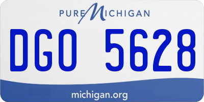 MI license plate DGO5628