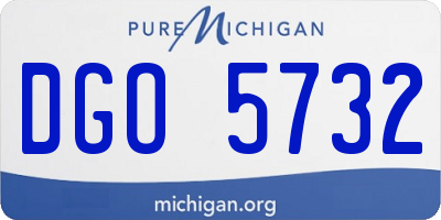 MI license plate DGO5732