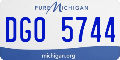 MI license plate DGO5744