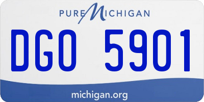 MI license plate DGO5901