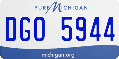 MI license plate DGO5944