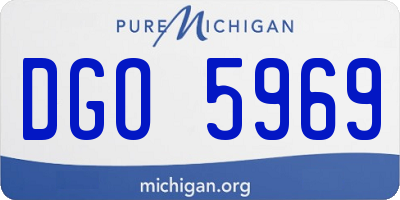MI license plate DGO5969