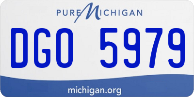 MI license plate DGO5979