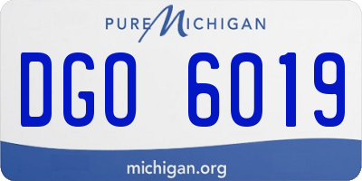 MI license plate DGO6019