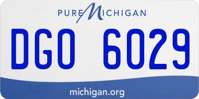 MI license plate DGO6029
