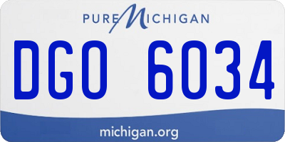 MI license plate DGO6034